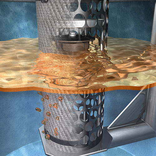 Abbildung der Koaleszenzeinheit des Ölabscheiders ACO Oleopator-C aus Stahlbeton