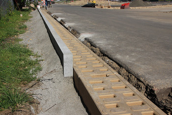 ACO Referenz Voest Alpine: Monoblock Roaddrain RD