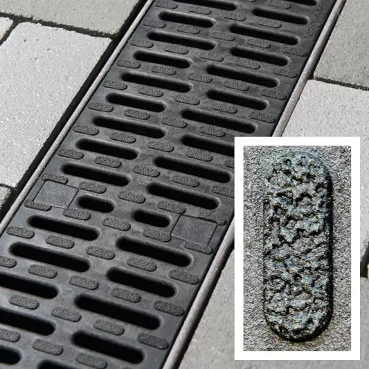 Kompozitní rošt Microgrip černá / stříbrná