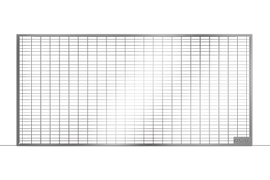 Produktabbildung begehbarer Rost Maschenrost 30/10 mm aus verzinktem Stahl für ACO Therm Lichtschächte