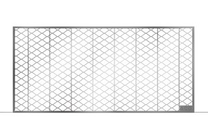 Produktabbildung begehbarer Rost Streckmetall aus verzinktem Stahl für ACO Therm Lichtschächte