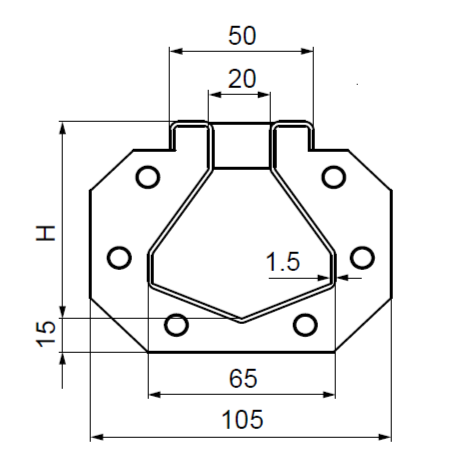 Modular 20, profil žlabu